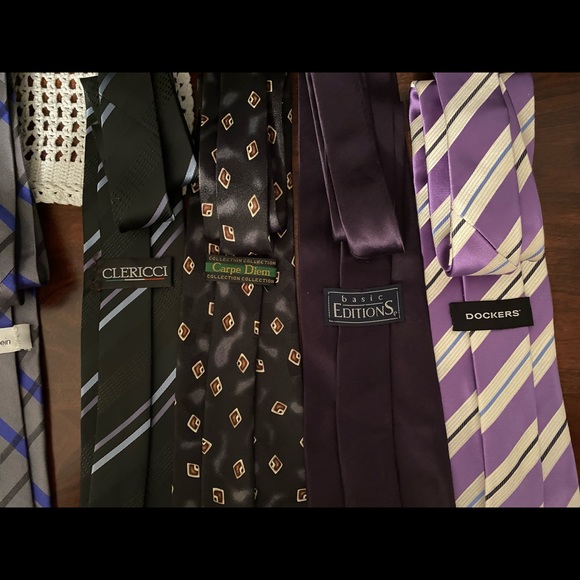 Lot of 8 Men’s Silk Ties Variety of Brands - Picture 2 of 4